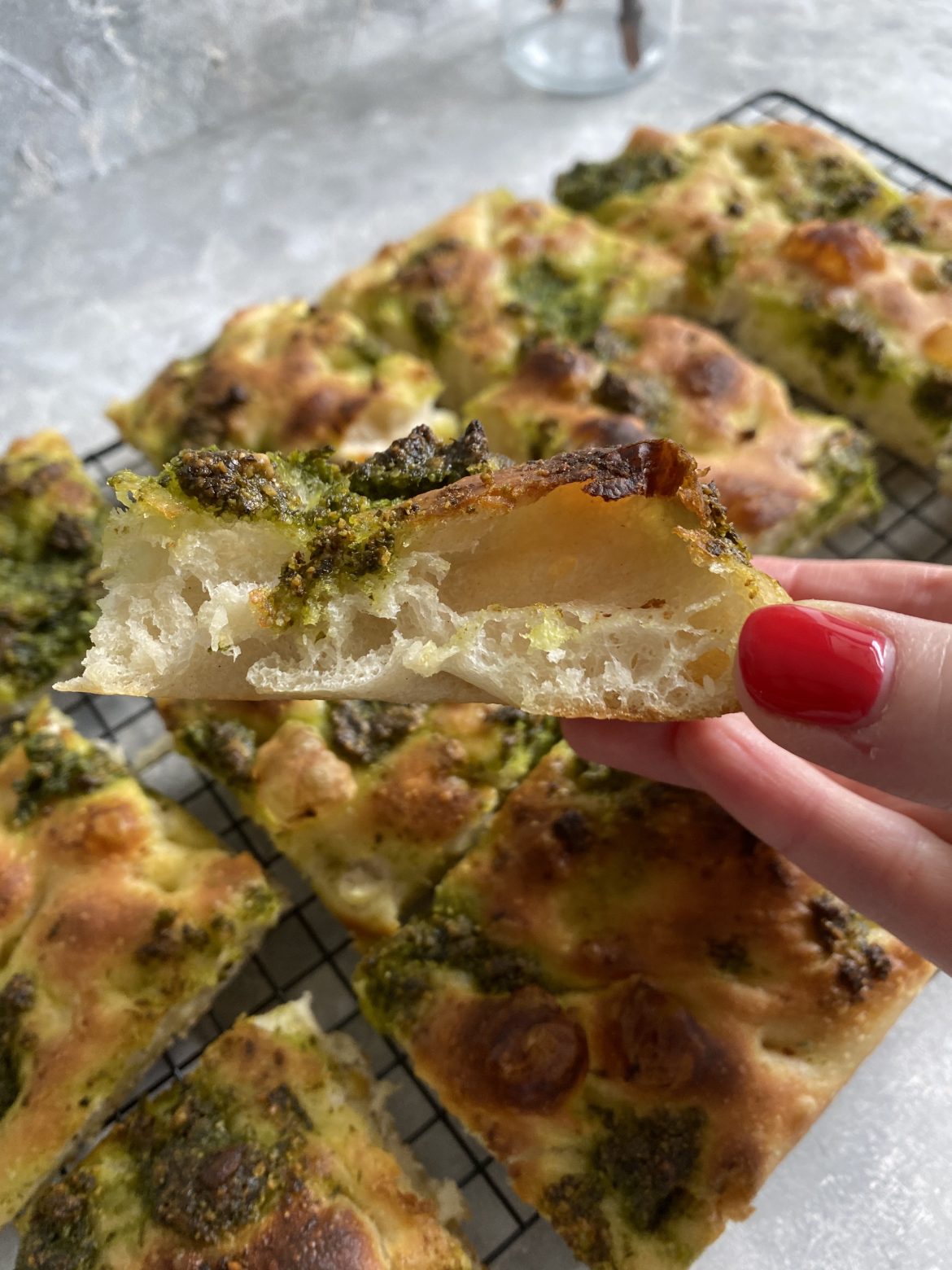 Focaccia z pesto Alicja Ogonowska